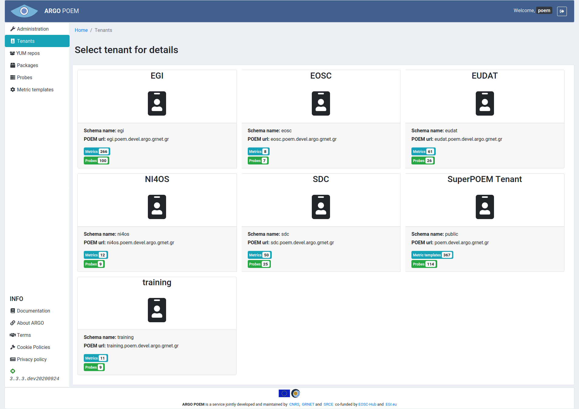 SuperAdmin Tenants