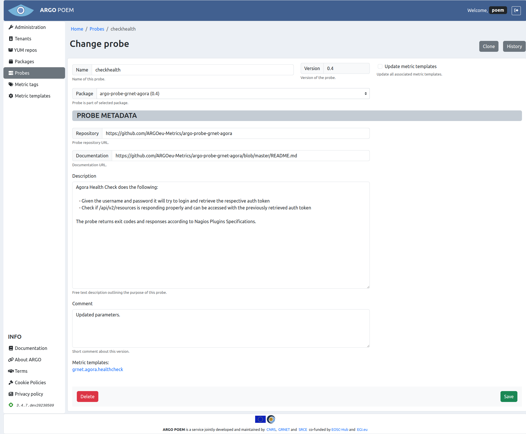 SuperAdmin Probe Details