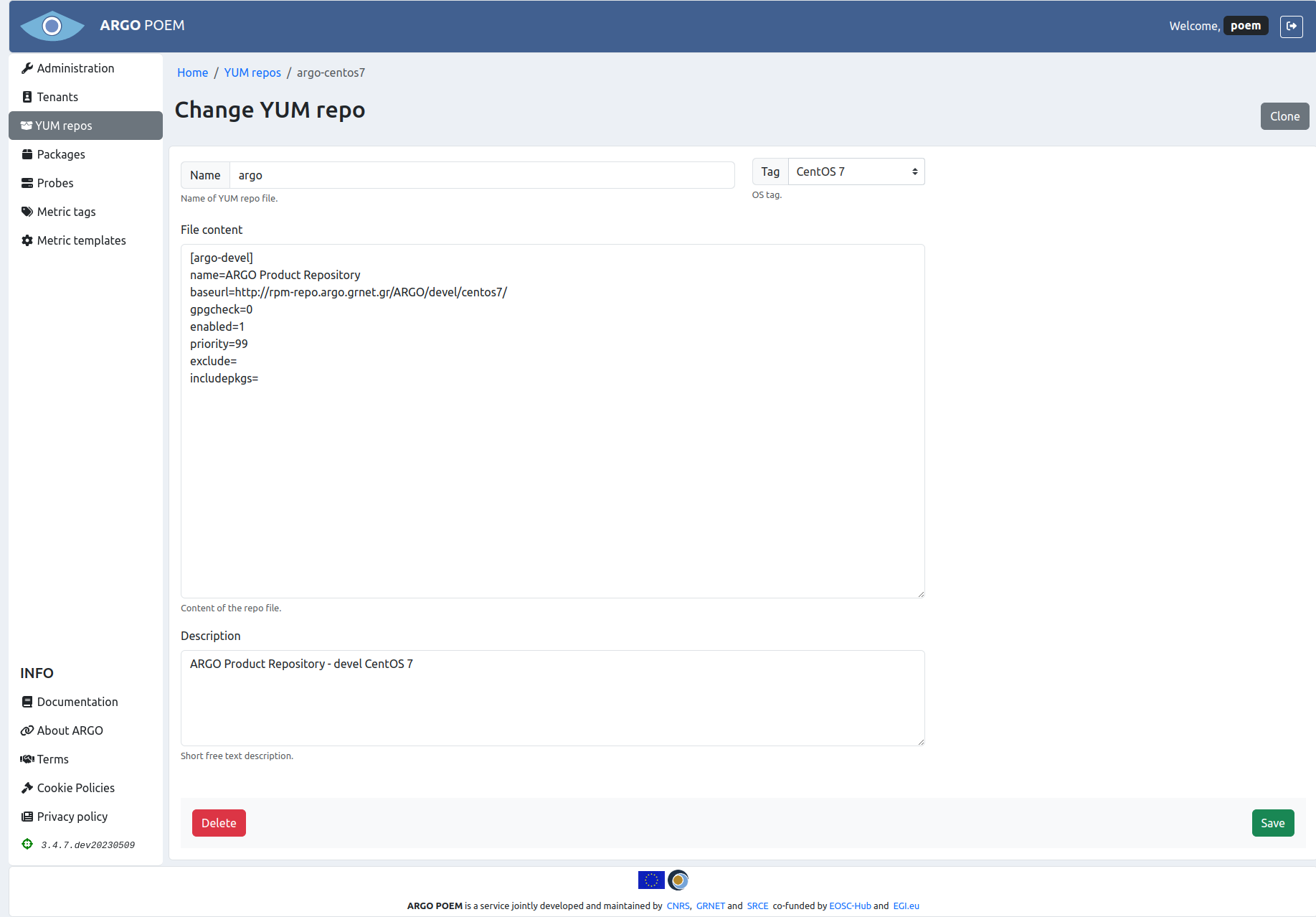 SuperAdmin YUM repo details