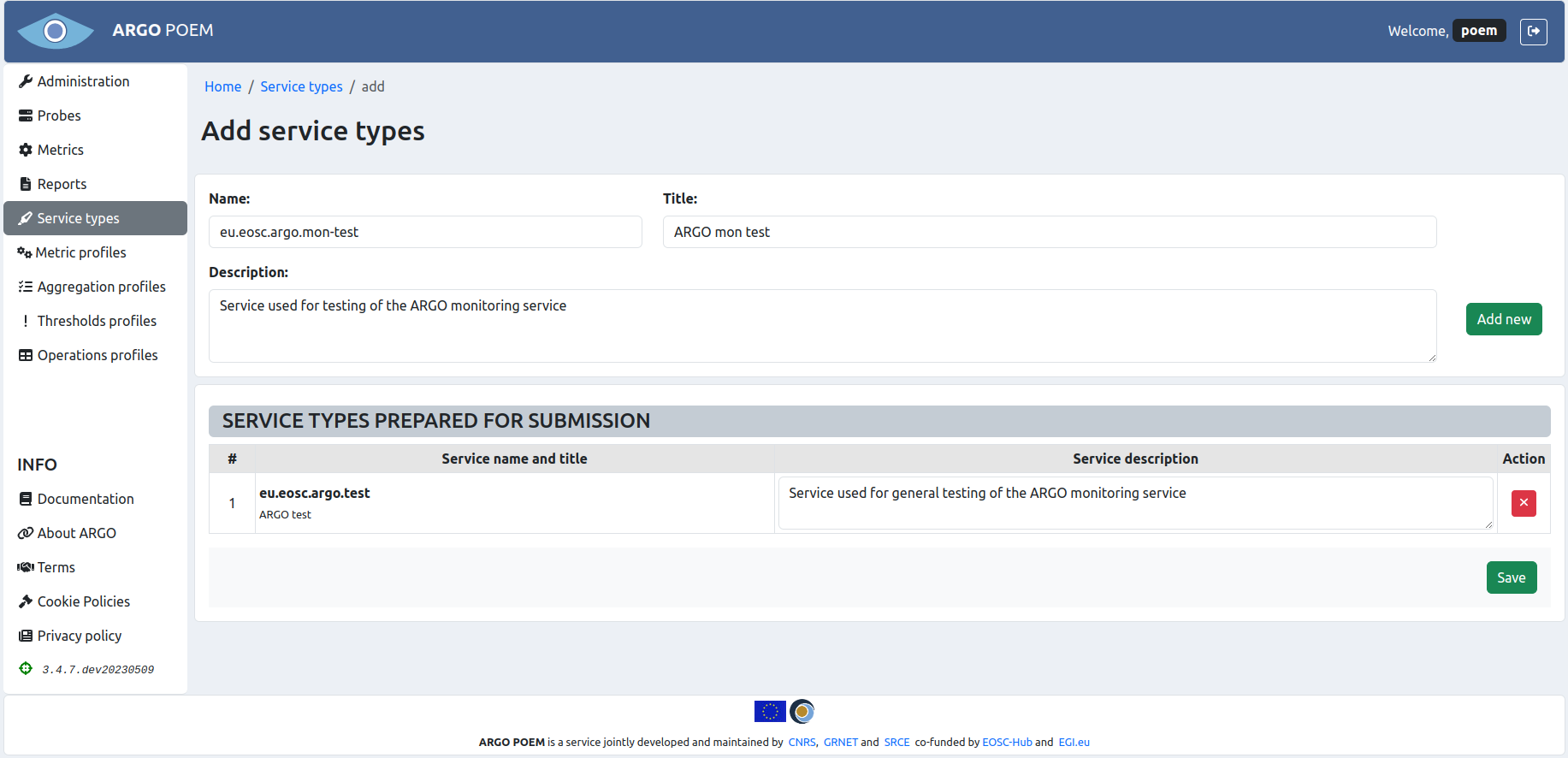 Tenant Service Types Bulk Add with Titles